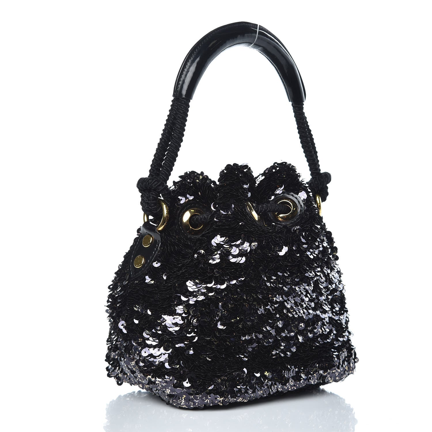 Louis Vuitton Sequin Mini Noe Rococo Black 3 of 9
