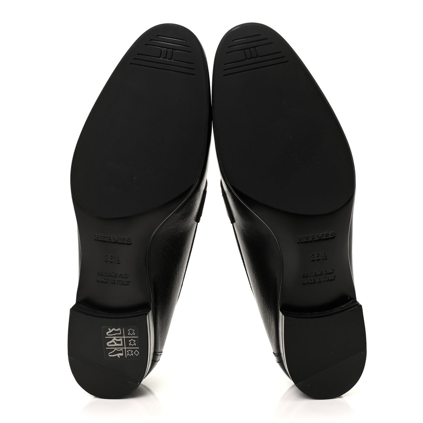 Goatskin Womens Paris Loafers 36.5 Black