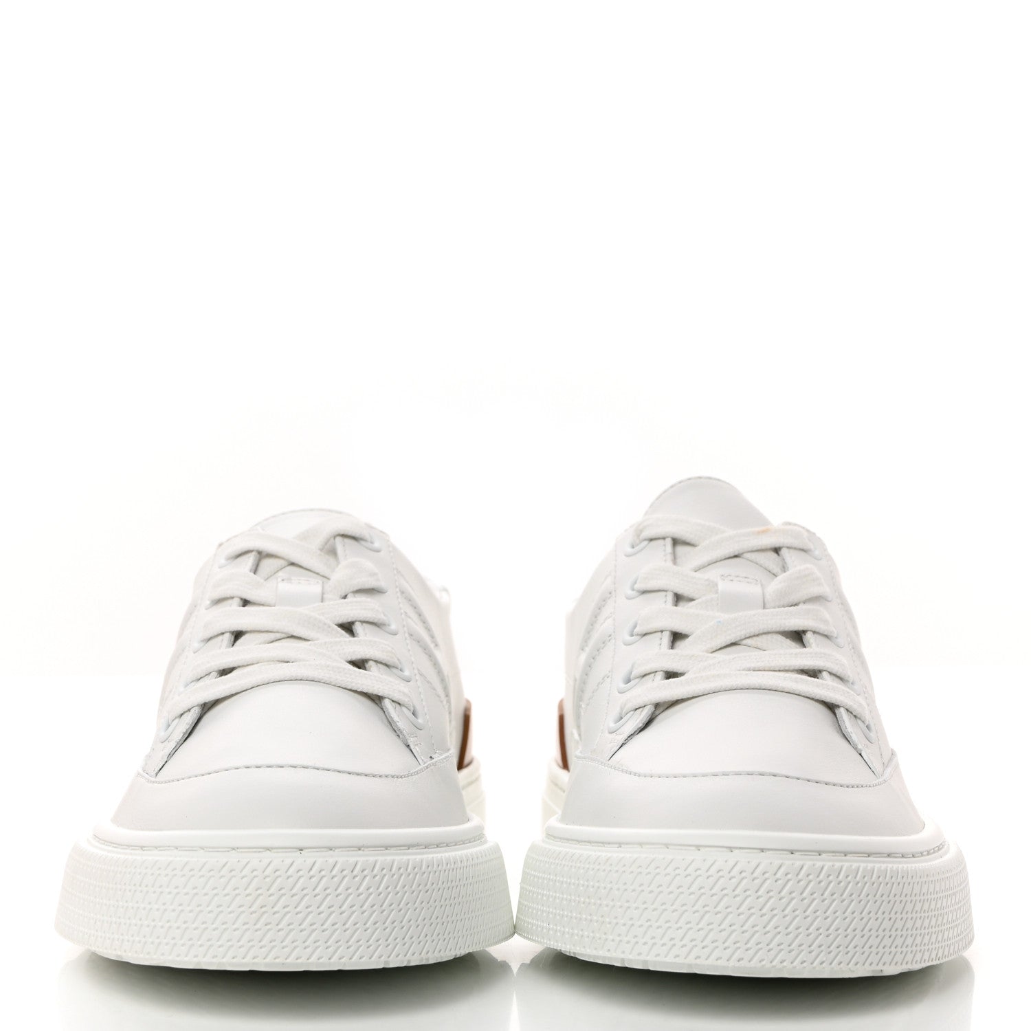 Hermes Calfskin Deep Sneakers 37 White Naturel 2 of 10
