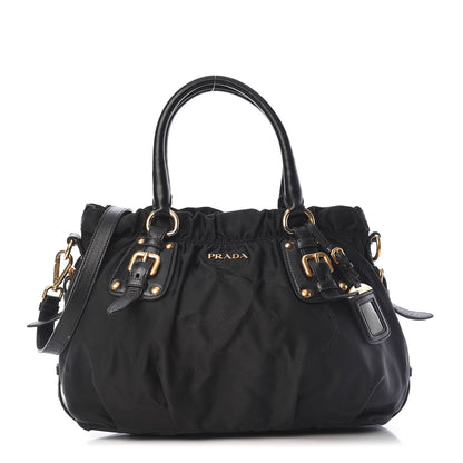 Prada Tessuto Nylon Jacquard Logo Tote Black 1 of 20
