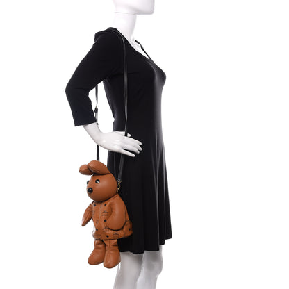 MCM Calfskin Visetos Rabbit Zoo Doll Crossbody Cognac 2 of 10