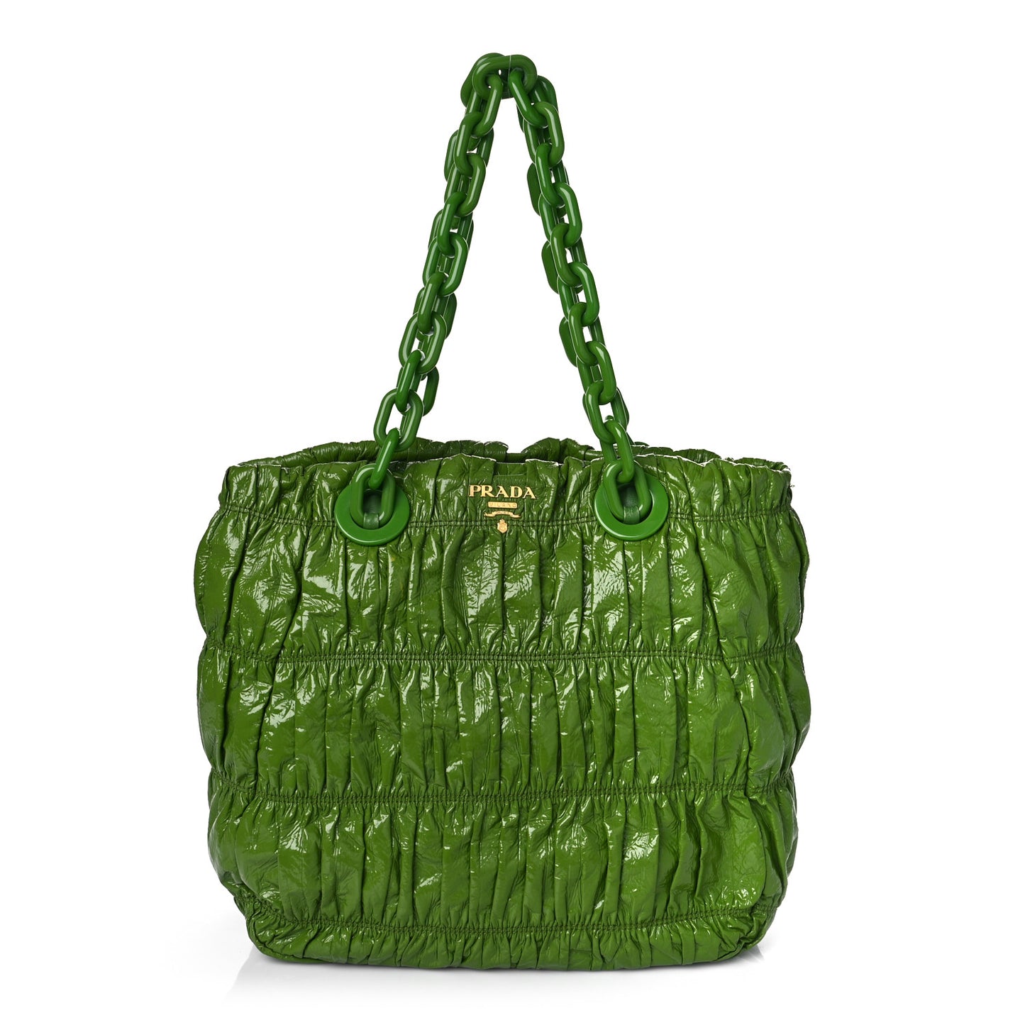 Vernice Gaufre Tote Green