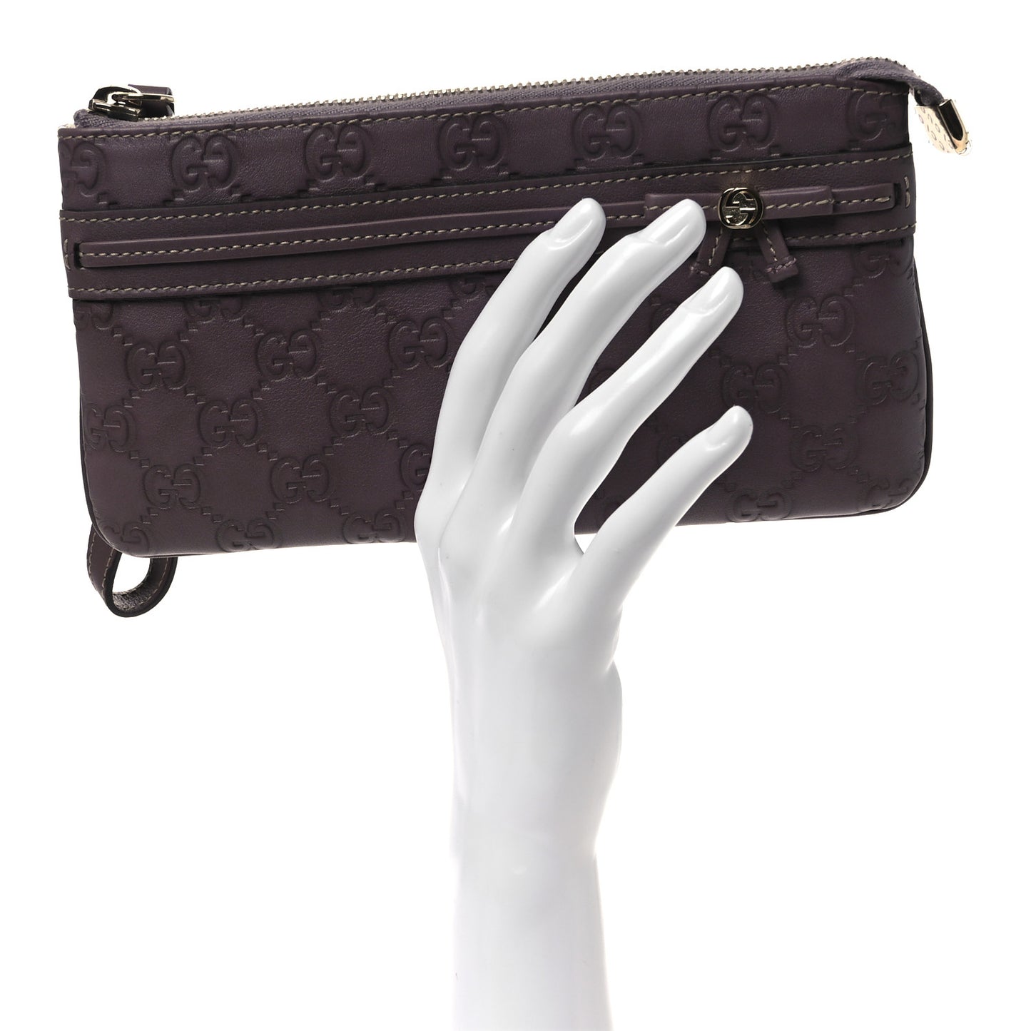 Guccissima Mayfair Wristlet Mauve