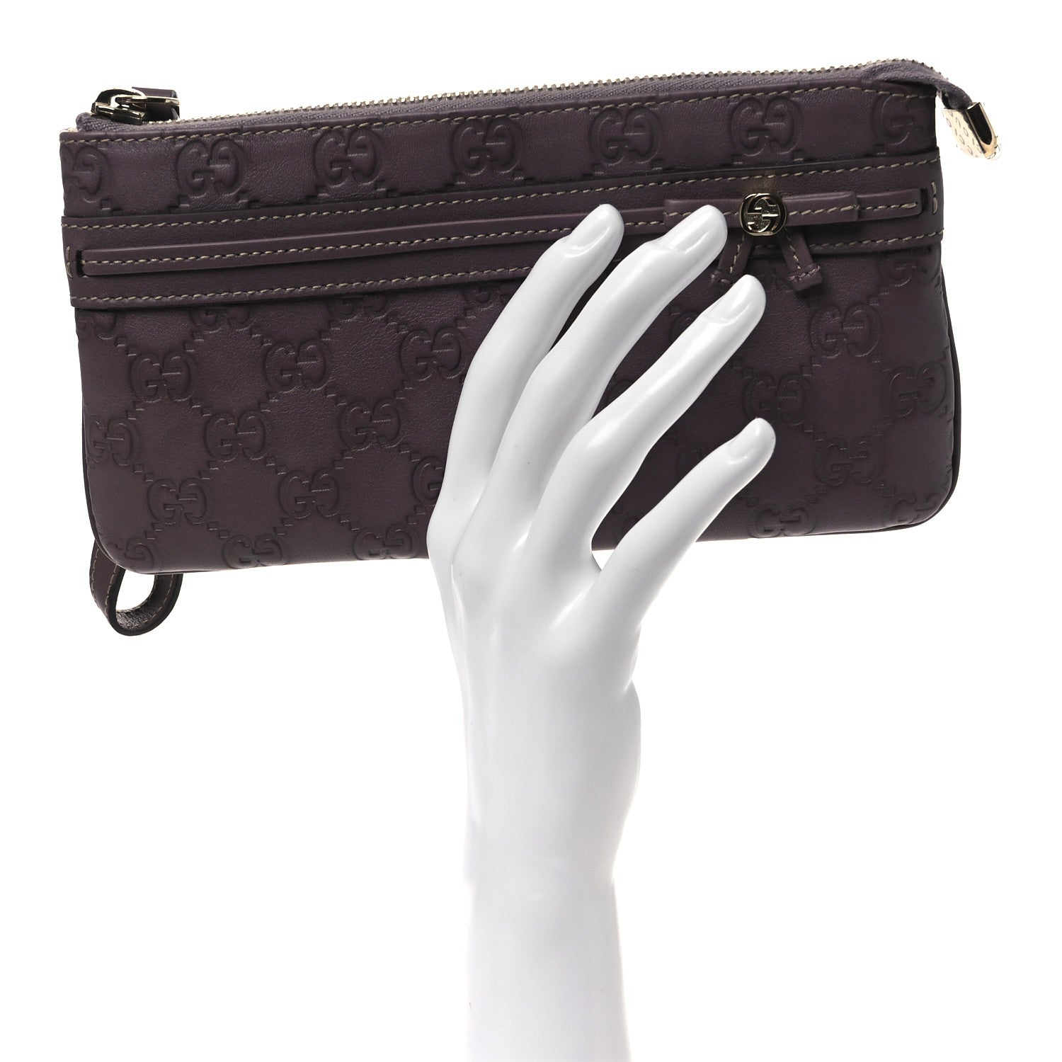 Gucci Guccissima Mayfair Wristlet Mauve 2 of 11