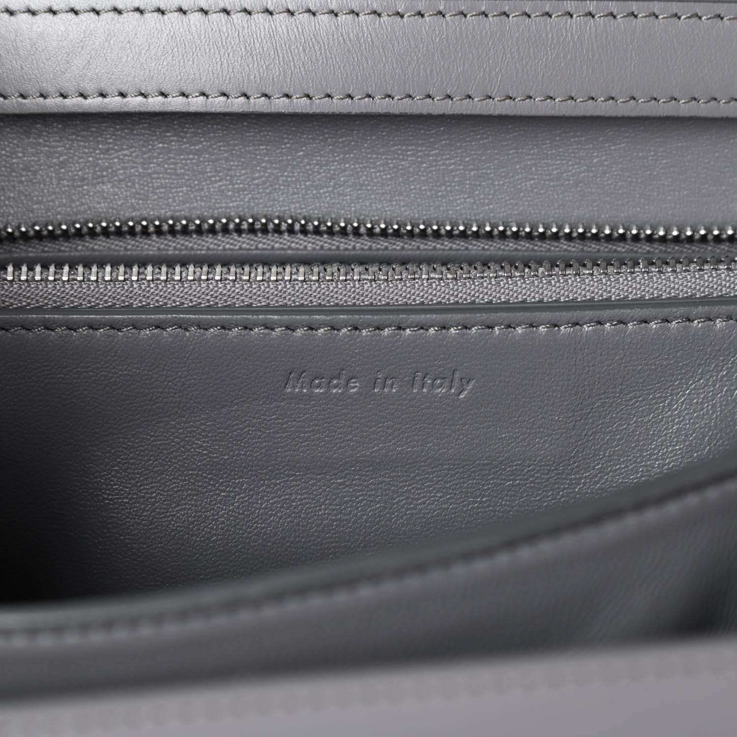 Celine Smooth Calfskin Medium Classic Box Flap Bag Storm 6 of 8