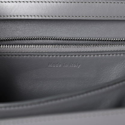 Celine Smooth Calfskin Medium Classic Box Flap Bag Storm 6 of 8