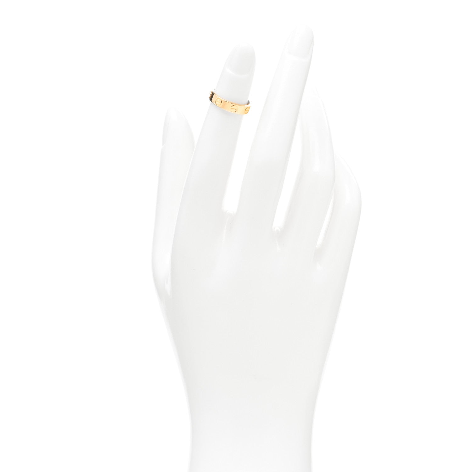 Cartier 18K Yellow Gold 3.5mm LOVE Wedding Band Ring 44 3 3 of 5