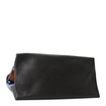 Celine Calfskin Suede All Soft Shoulder Bag Indigo 4 of 9