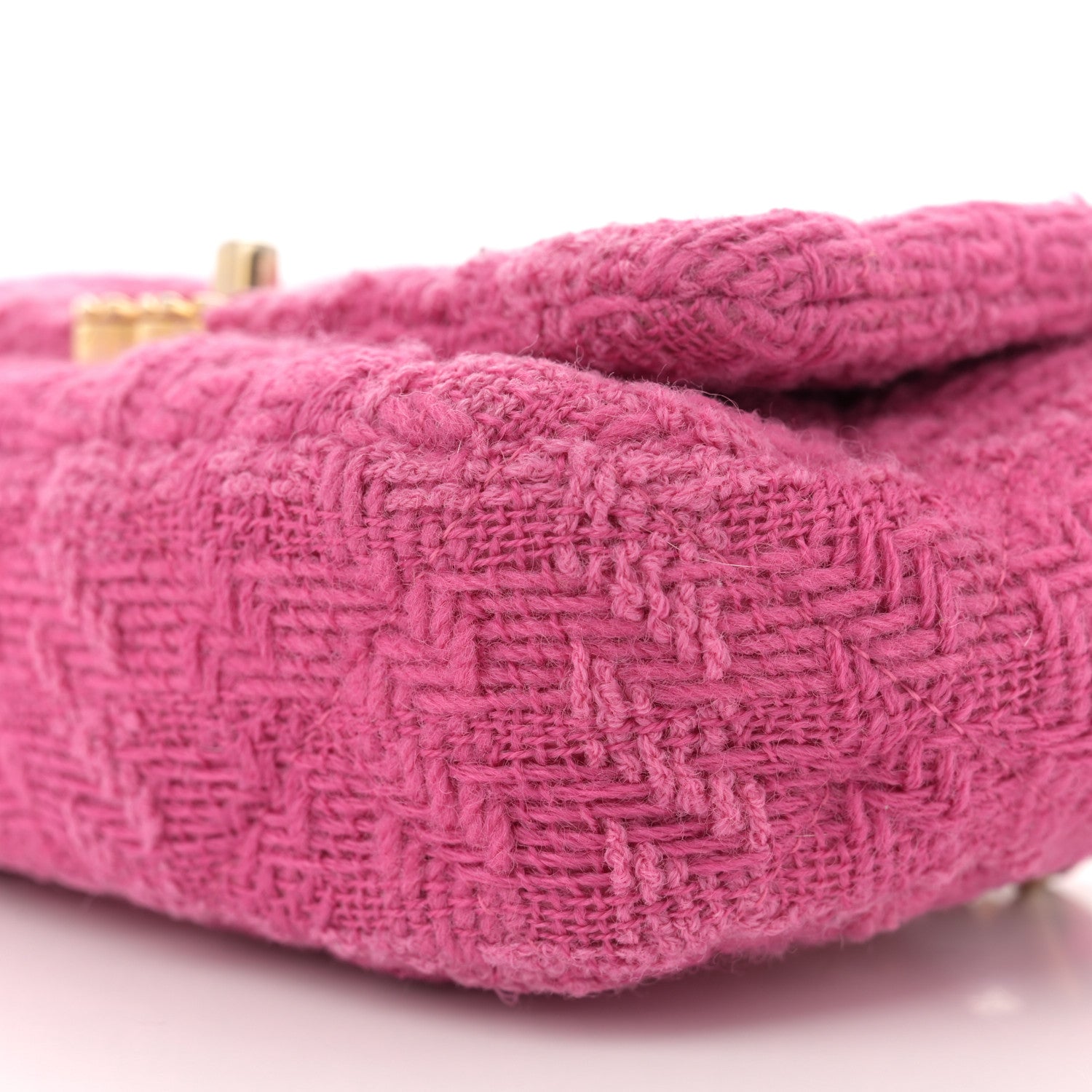 Chanel Tweed Quilted Chanel 19 Waist Bag Pink 10 of 12