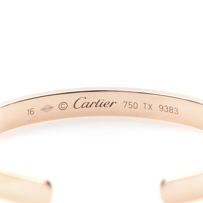 Cartier 18K Pink Gold LOVE Cuff Bracelet 16 4 of 5