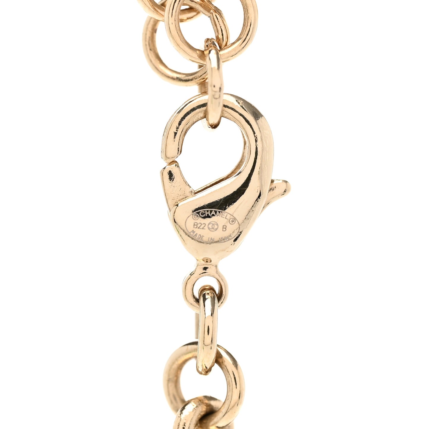 Lambskin Crystal CC Heart Choker Gold Black