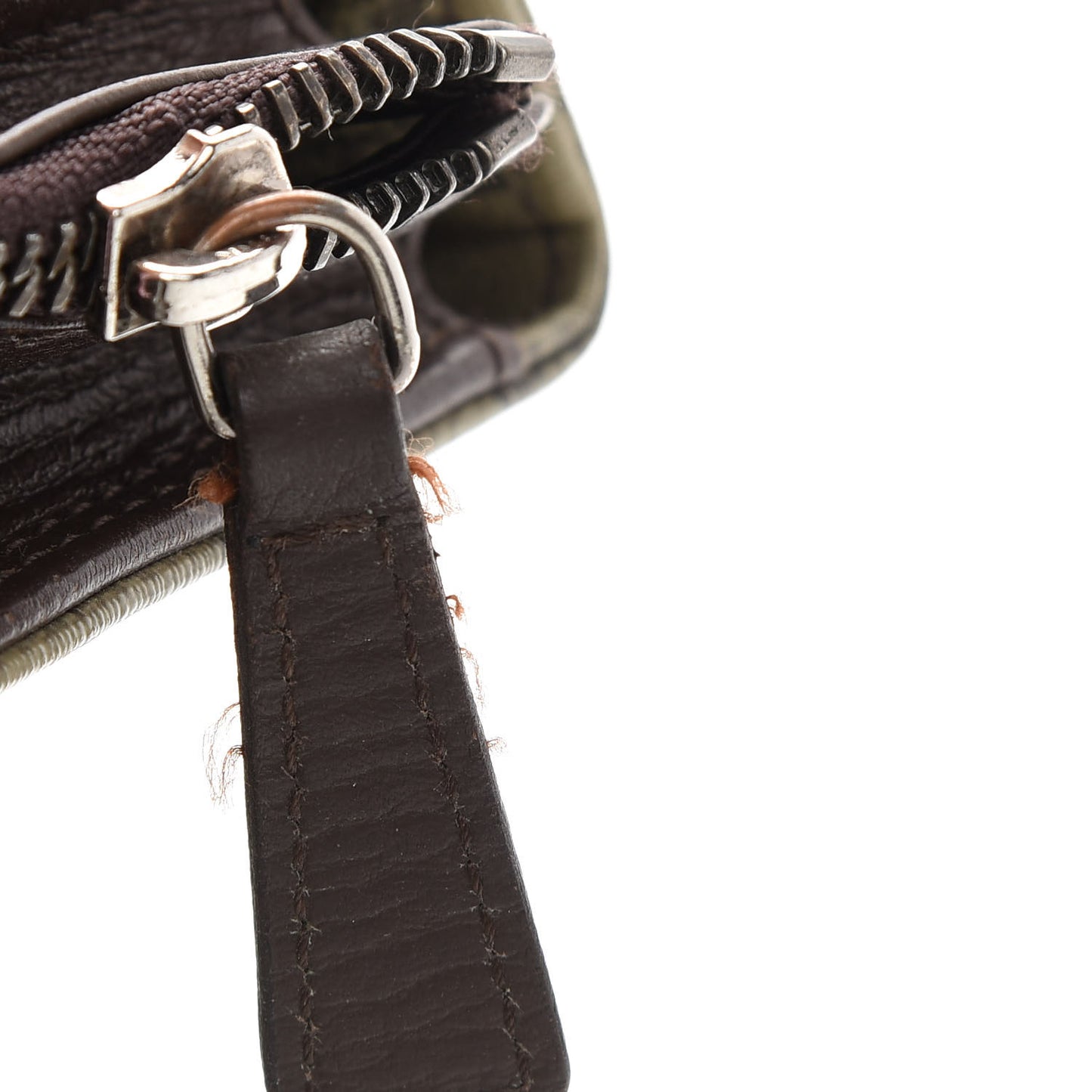 Coated Canvas Messenger Bag Beige