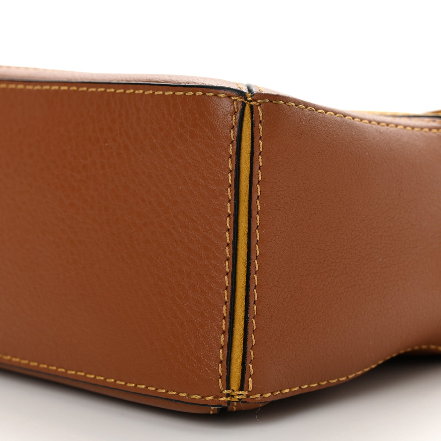 Calfskin Mini Puzzle Bag Mustard Tan