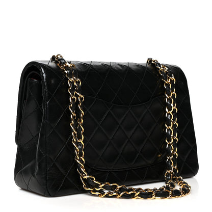 Chanel Lambskin Quilted Medium Double Flap Black 3 of 10