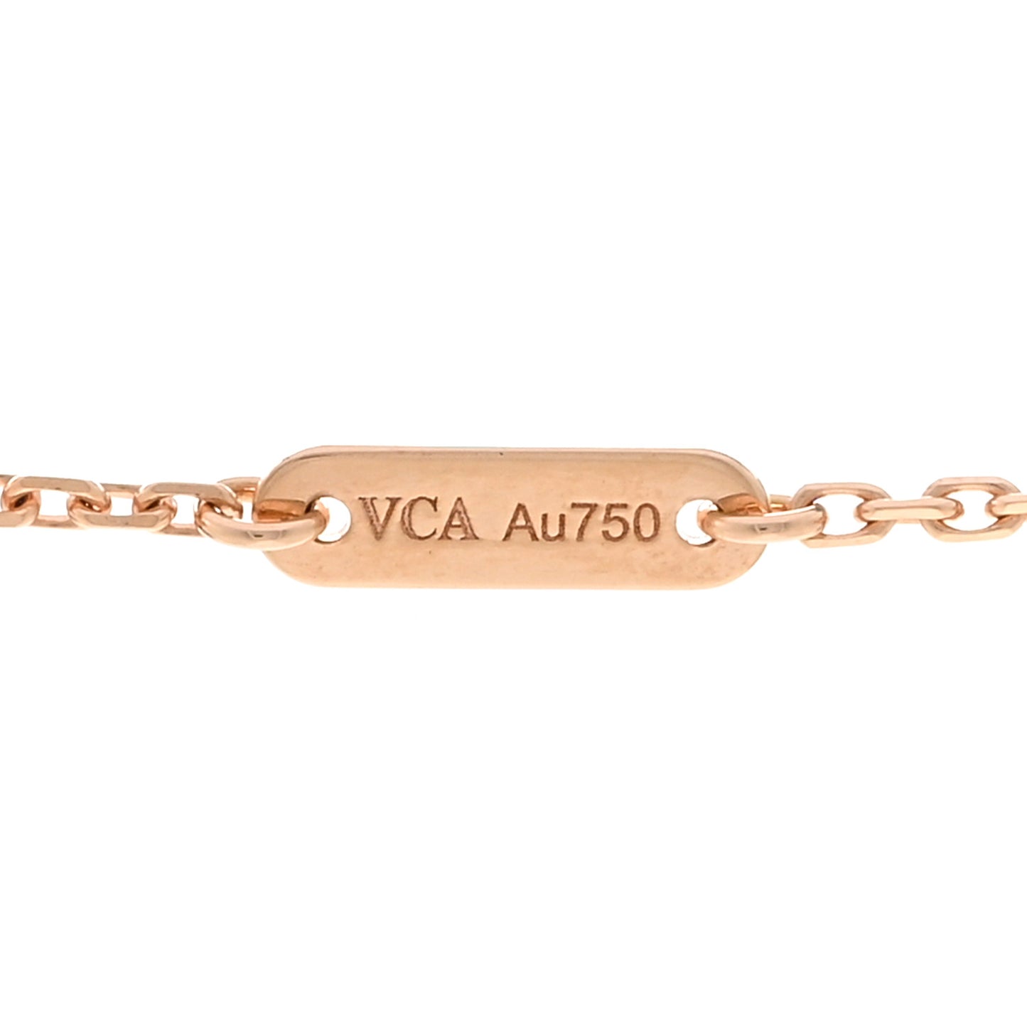 18K Rose Gold Sweet Alhambra Pendant Necklace