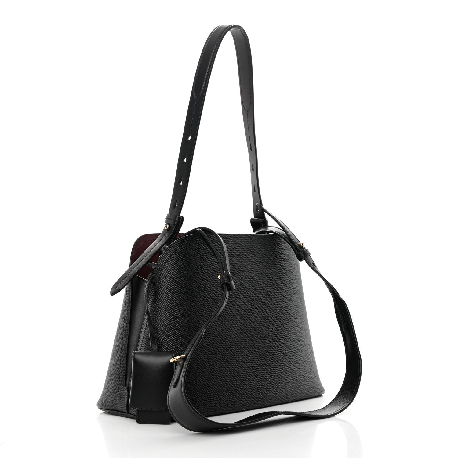 Prada Saffiano Cuir Small Matinee Tote Black 3 of 15