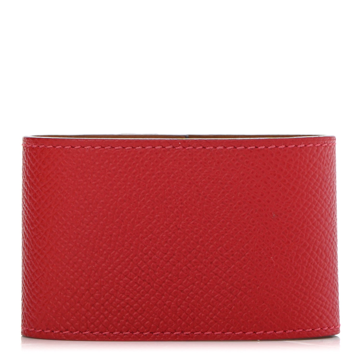 Hermes Epsom Kelly Dog Bracelet Rouge Casaque 2 of 4