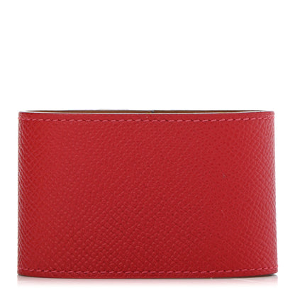 Hermes Epsom Kelly Dog Bracelet Rouge Casaque 2 of 4