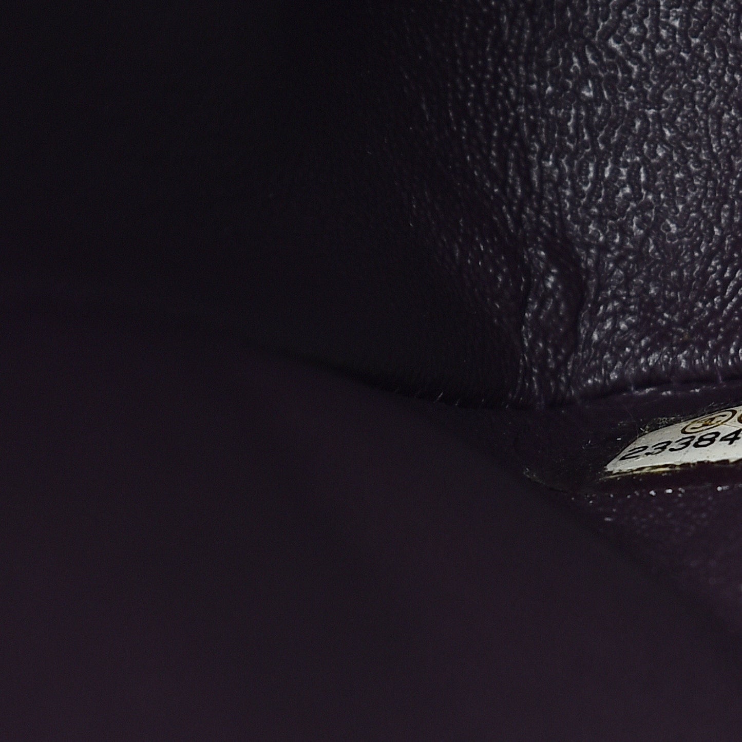 Caviar Quilted Jumbo Double Flap Dark Purple