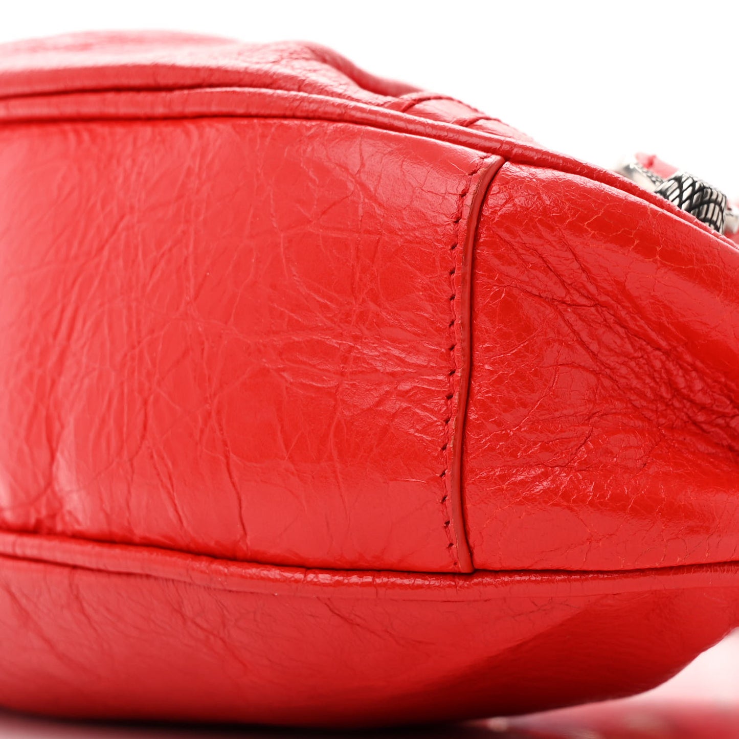 Agneau Arena Le Cagole Shoulder Bag XS Tomato Red