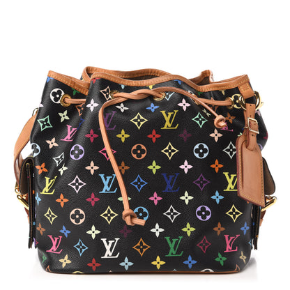 Louis Vuitton Monogram Multicolor Petit Noe Black 1 of 9