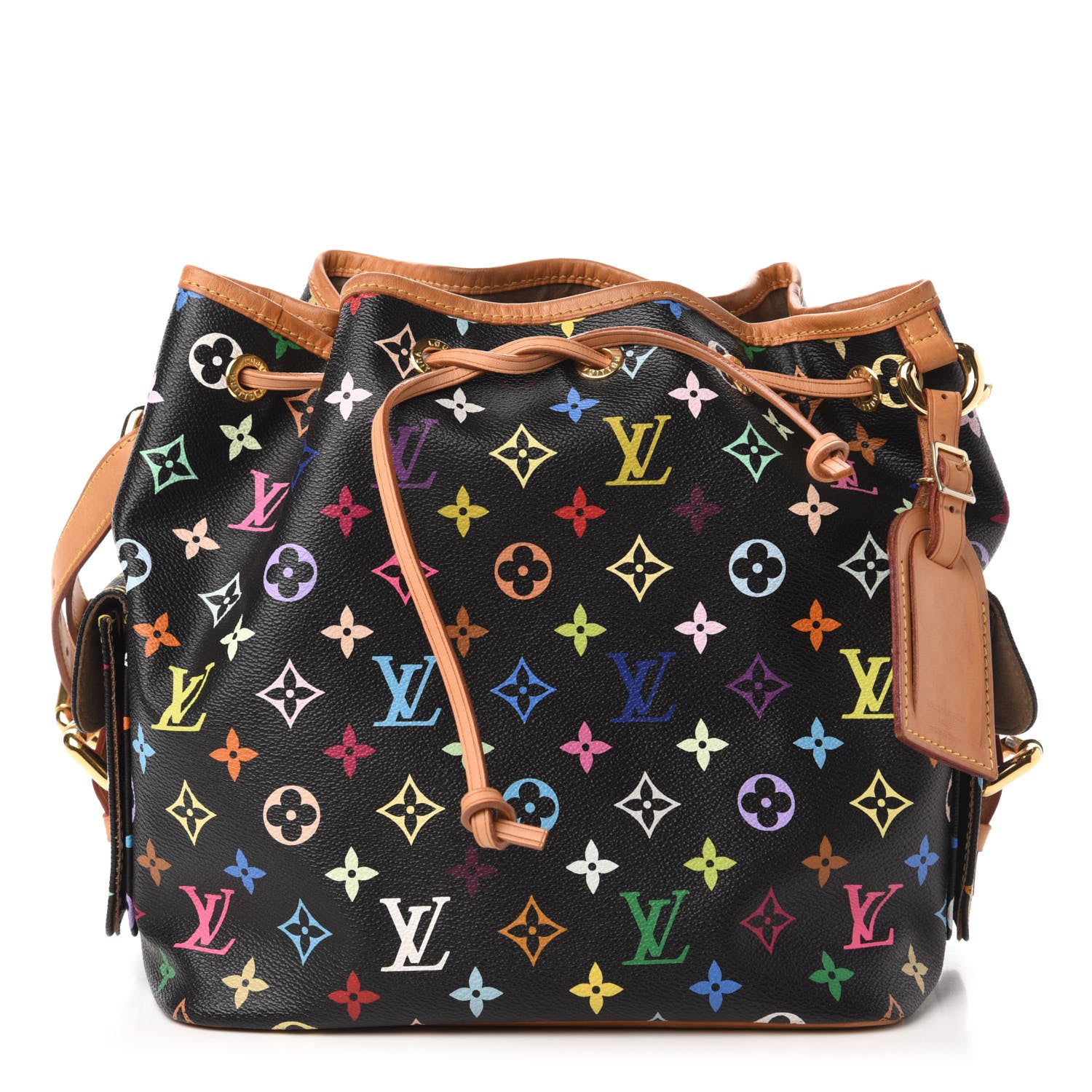 Louis Vuitton Monogram Multicolor Petit Noe Black 1 of 9