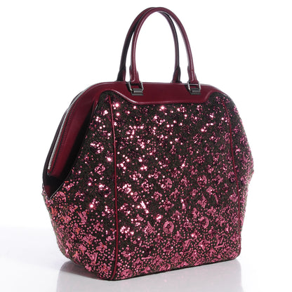 Louis Vuitton Sequin Monogram Sunshine Express North South Burgundy 3 of 7