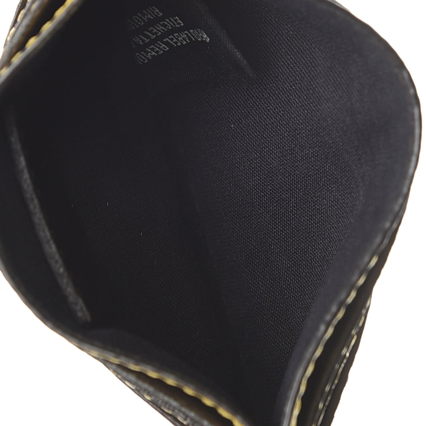 Vitello Cruise Bi-Color FF 1974 Embossed Card Holder Maya Black Sunflower