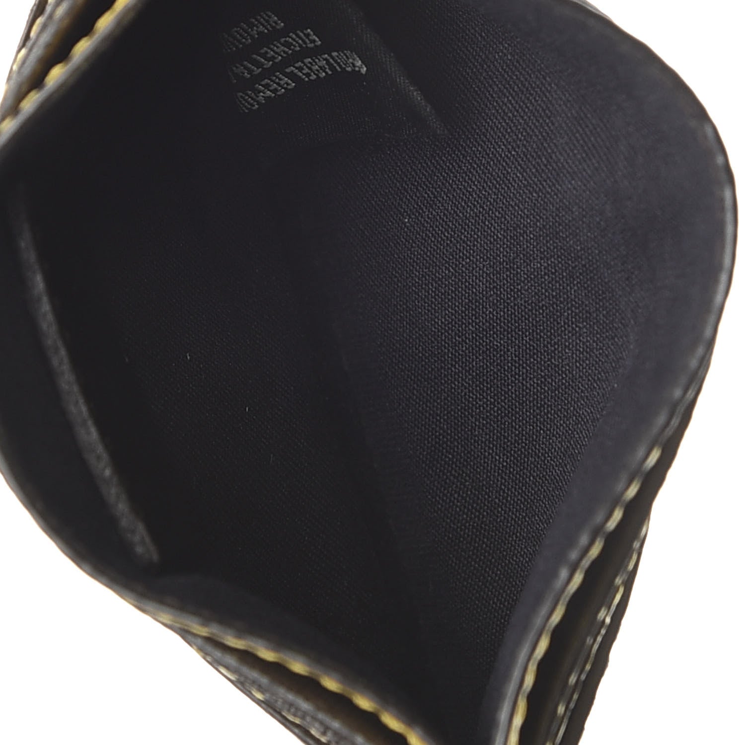 Fendi Vitello Cruise Bi-Color FF 1974 Embossed Card Holder Maya Black Sunflower 5 of 6