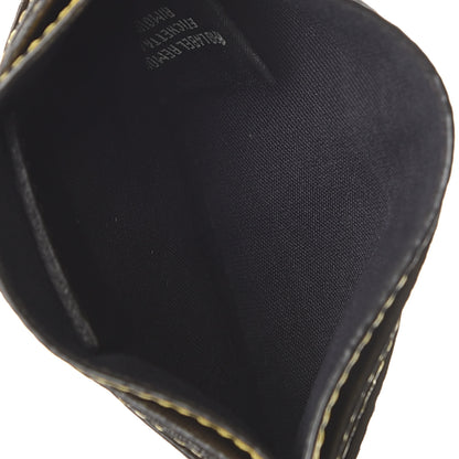 Fendi Vitello Cruise Bi-Color FF 1974 Embossed Card Holder Maya Black Sunflower 5 of 6