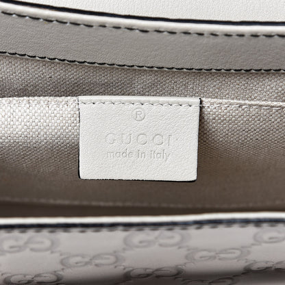 Gucci Guccissima Signature Medium Emily Chain Shoulder Bag Mystic White 6 of 17