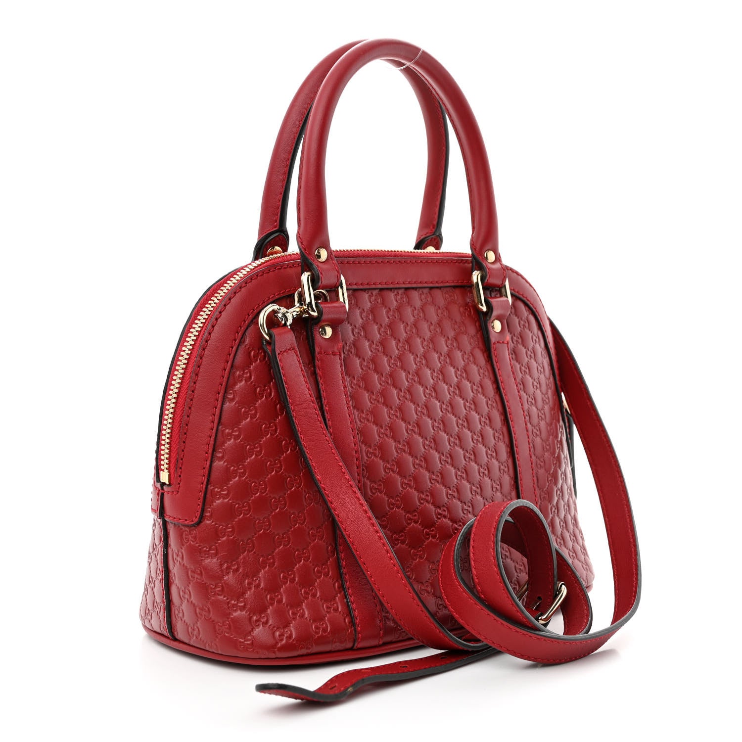 Gucci Soft Microguccissima Mini Dome Bag Rosso 4 of 12