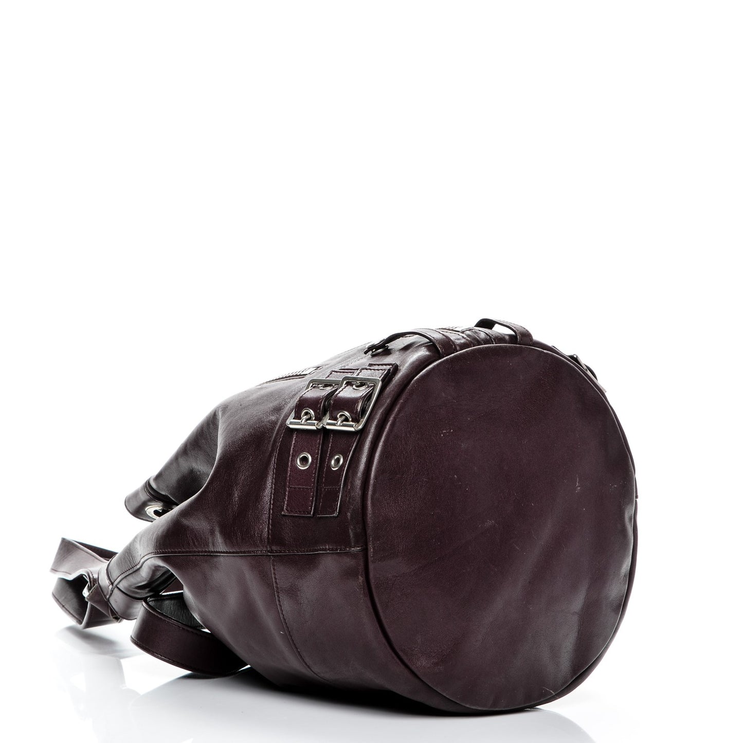 Calfskin Medium Rider Bucket Bag Bordeaux