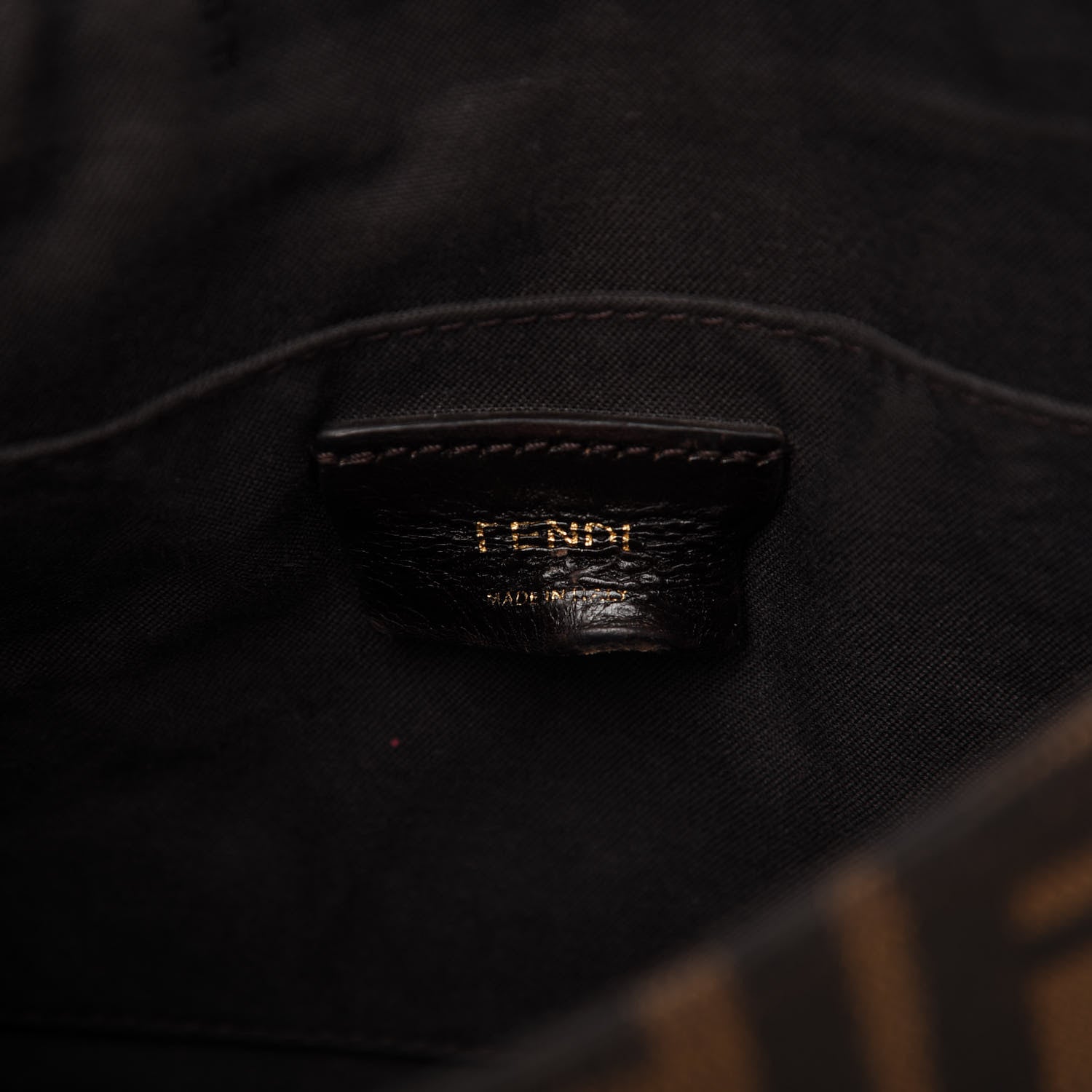 Fendi Zucca Vitello Artic Messenger Bag Tobacco Castagna 8 of 10