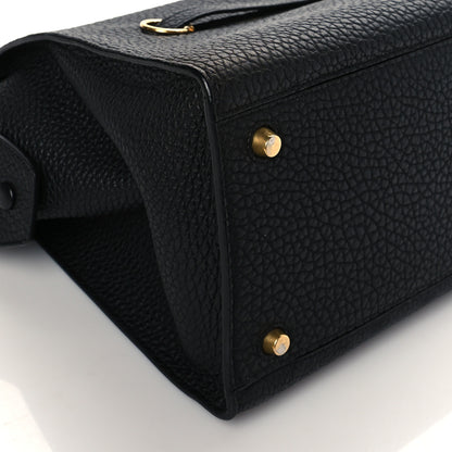 Celine Bullhide Calfskin Small Ring Bag Black 7 of 8