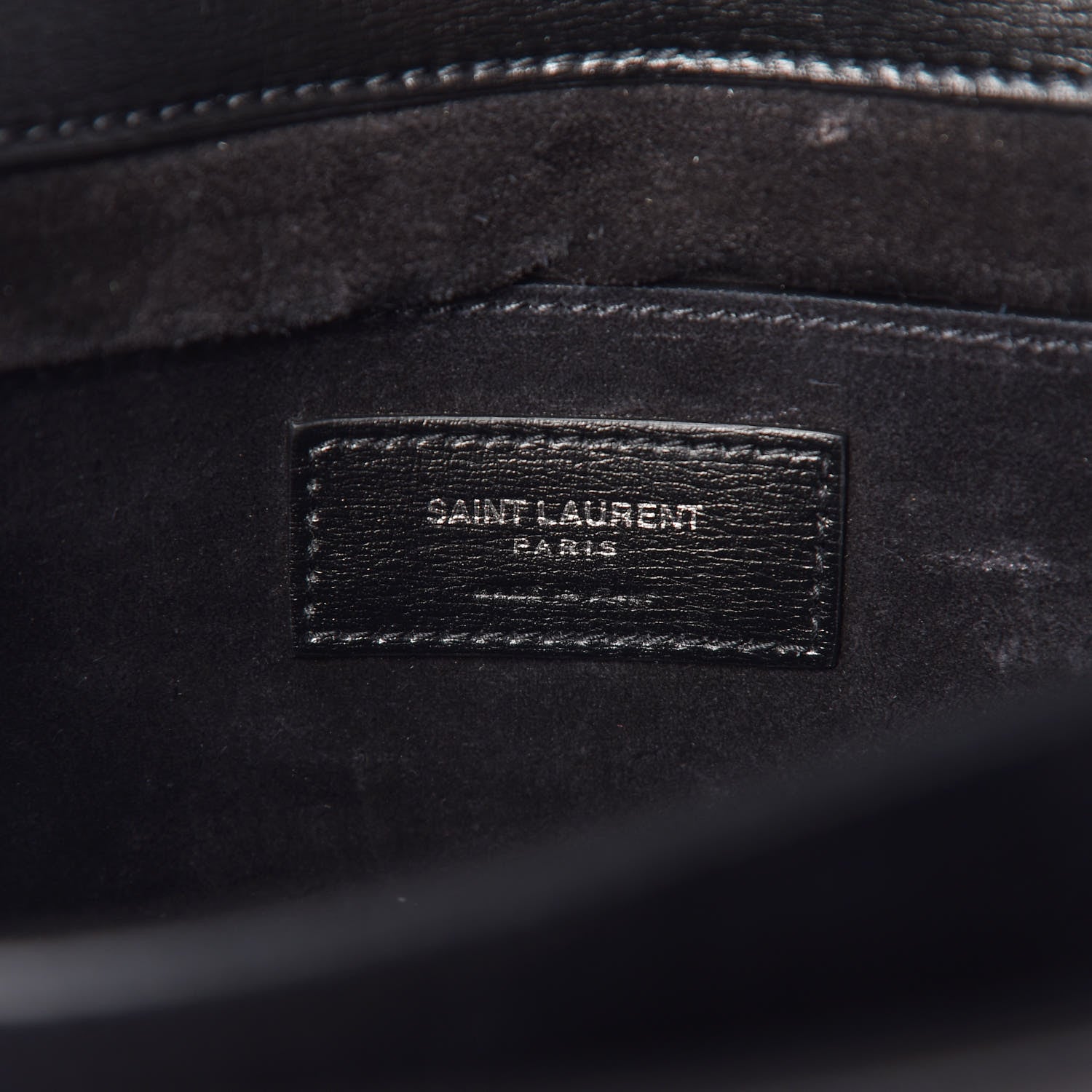 Saint Laurent Calfskin Large Monogram Sunset Black 7 of 11