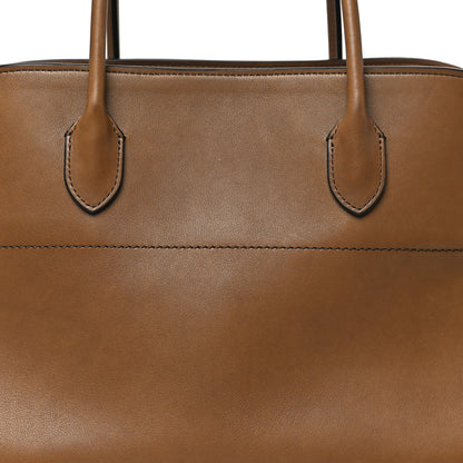 The Row Polished Saddle Calfskin EW Margaux Muschio 7 of 9
