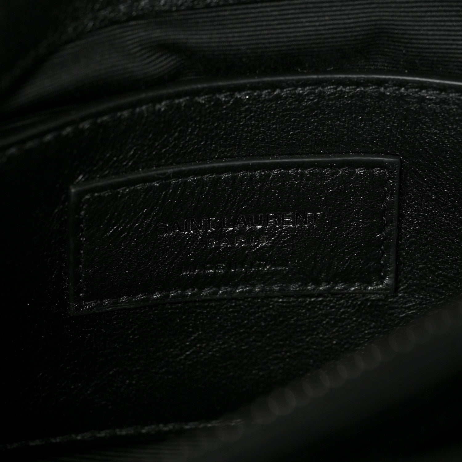 Saint Laurent Sheepskin Matelasse Chevron Monogram Medium College Bag Black 7 of 9