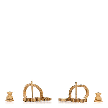 Christian Dior Crystal Clair D Lune Wrap Around Earrings Gold 3 of 4