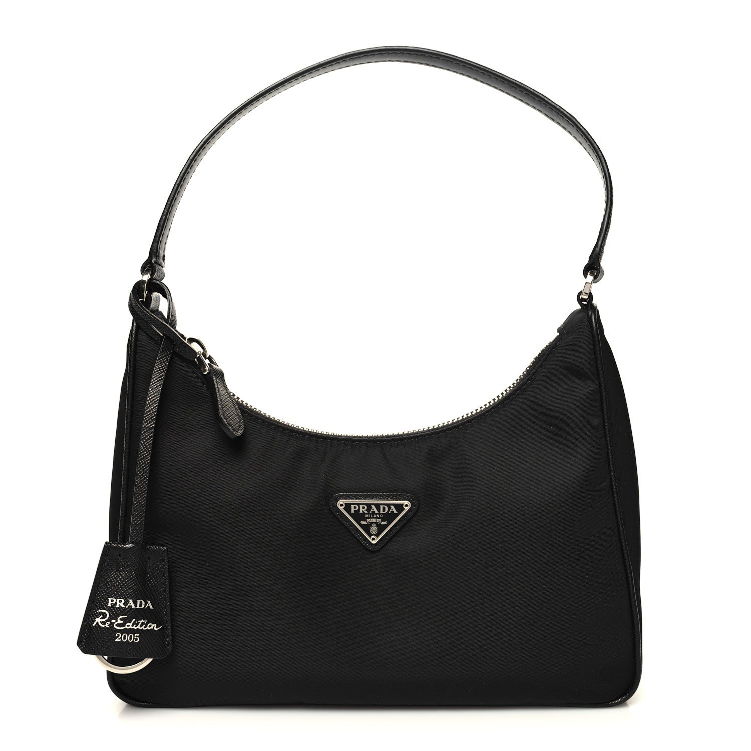 Prada Tessuto Nylon Saffiano Mini Re-Edition 2005 Bag Black 1 of 9
