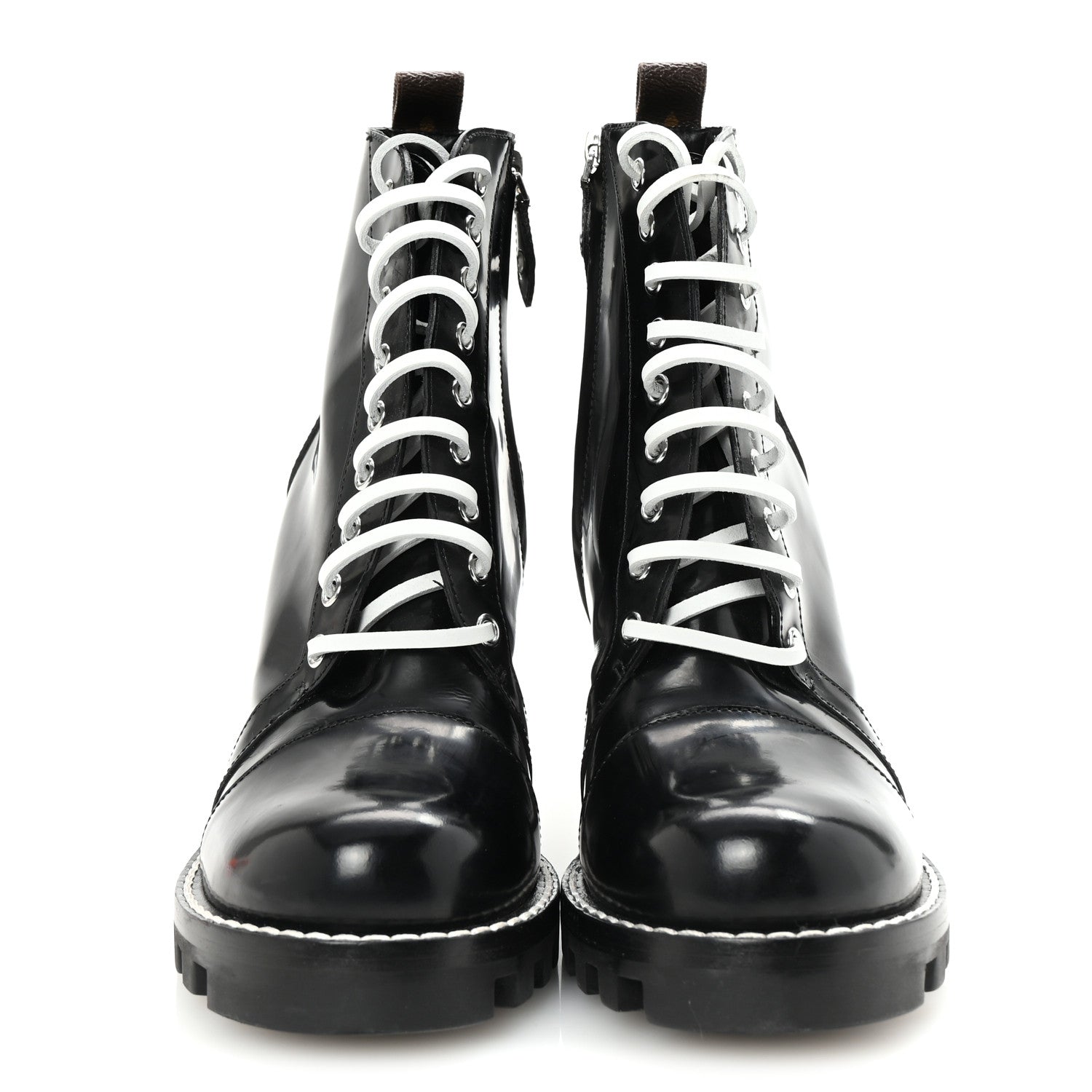 Louis Vuitton Glazed Calfskin Star Trail Ankle Boots 41 Black 3 of 8