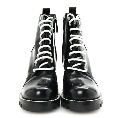 Louis Vuitton Glazed Calfskin Star Trail Ankle Boots 41 Black 3 of 8