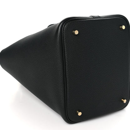 Hermes Taurillon Clemence Picotin Lock 22 MM Black 9 of 11