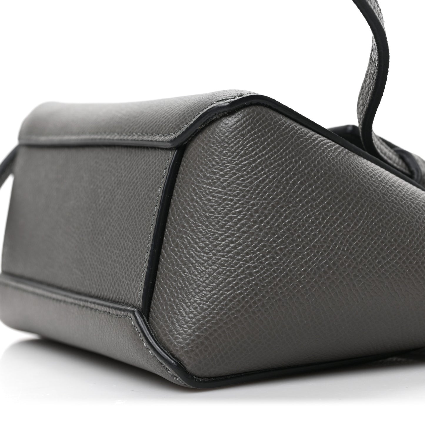 Grained Calfskin Pico Belt Bag Grey
