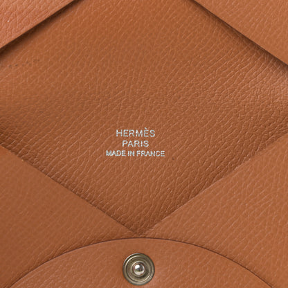 Hermes Epsom Calvi Card Case Gold 5 of 6