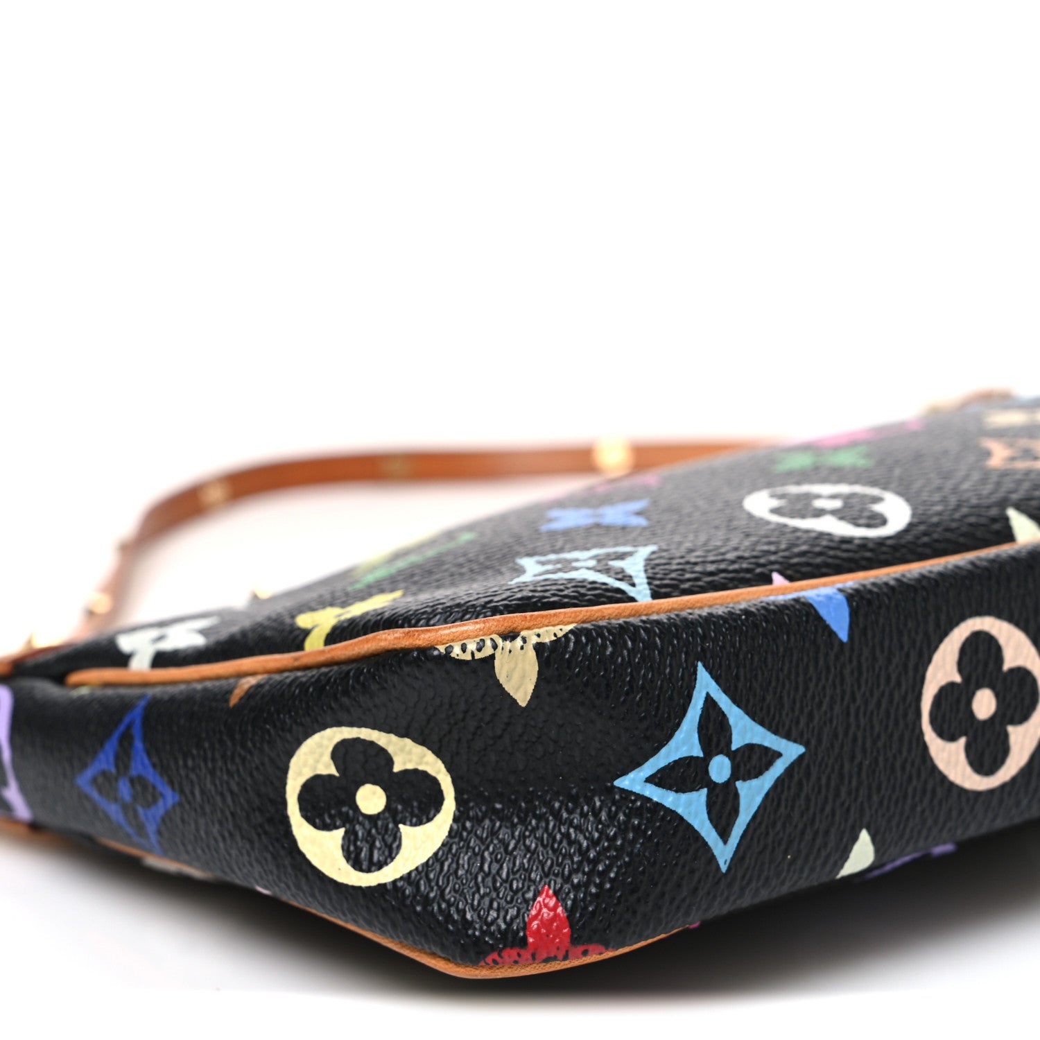 Louis Vuitton Monogram Multicolor Pochette Accessories Black 9 of 11