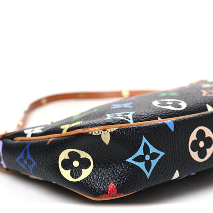Louis Vuitton Monogram Multicolor Pochette Accessories Black 9 of 11