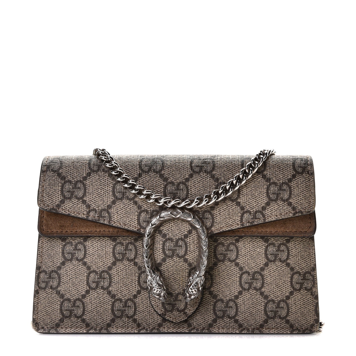 GG Supreme Monogram Super Mini Dionysus Shoulder Bag Taupe