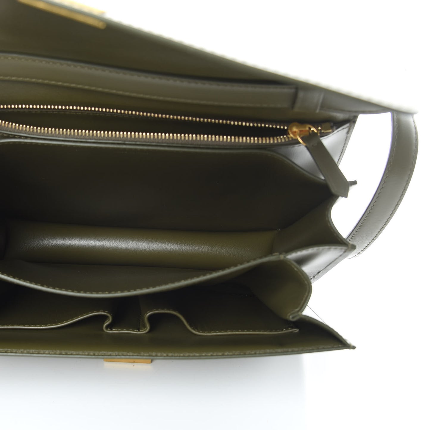 Box Calfskin Classic Box Medium Flap Bag Army Green