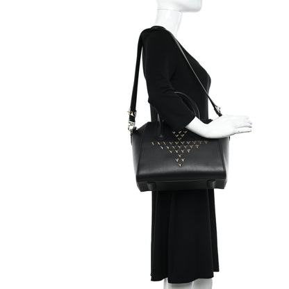 Givenchy Calfskin Triangle Studded Small Antigona Black 2 of 10